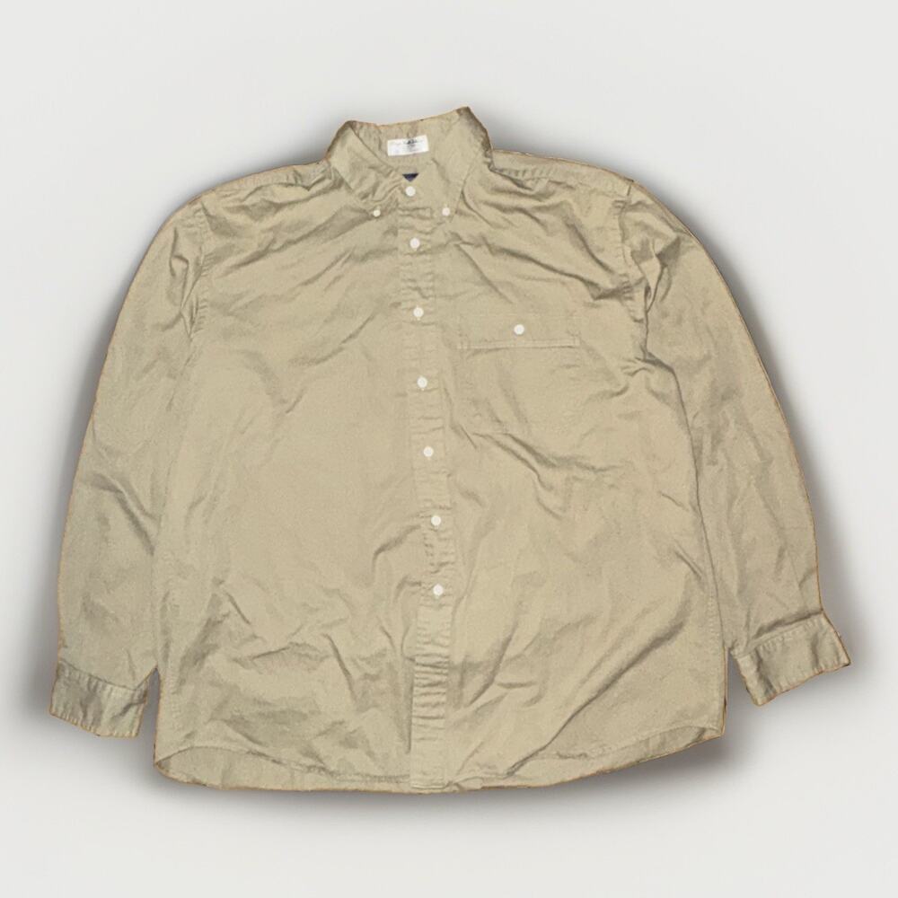 Austin Reed Cotton Safari Shirt Tan XL 25x28